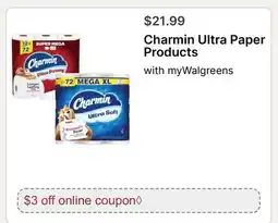 Walgreens Charmin Ultra Paper Products offer