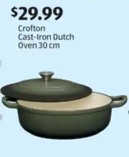 Aldi Crofton Cast-Iron Dutch Oven 30 cm offer