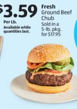 Aldi Fresh Ground Beef Chub offer
