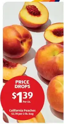 Aldi California Peaches offer