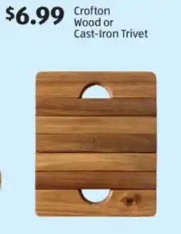 Aldi Crofton Wood or Cast-Iron Trivet offer
