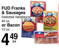 Superior Grocers FUD Franks & Sausages or Bacon offer