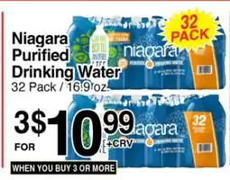 Superior Grocers Niagara Purified Drinking Water offer