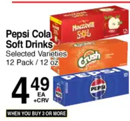 Superior Grocers Pepsi-Cola Soft Drinks offer