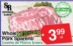 Superior Grocers Whole Pork Sparerib offer
