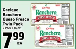 Superior Grocers Cacique Ranchero Queso Fresco Twin Pack offer