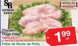 Superior Grocers Filete de Muslo de Pollo offer