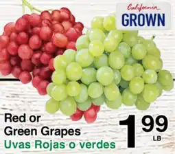 Superior Grocers Red or Green Grapes offer