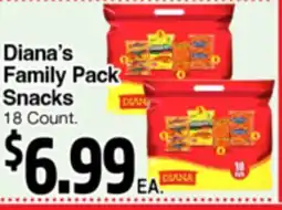 Superior Grocers Diana's Family Pack Snacks offer