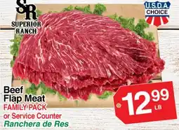Superior Grocers Superior Ranch Beef Flap Meat offer