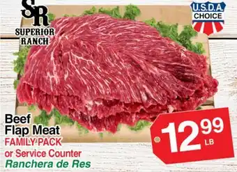 Superior Grocers Superior Ranch Beef Flap Meat offer