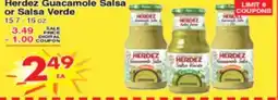 Superior Grocers Herdez Guacamole Salsa or Salsa Verde offer