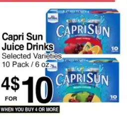 Superior Grocers Capri Sun Juice Drinks offer