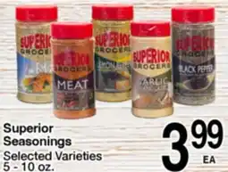Superior Grocers Superior Seasonings offer