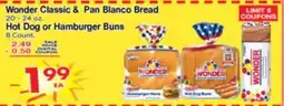 Superior Grocers Wonder Classic & Pan Blanco Bread Hot Dog or Hamburger Buns offer