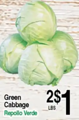 Superior Grocers Green Cabbage offer