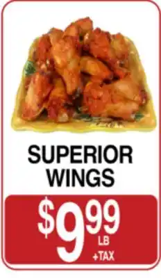 Superior Grocers SUPERIOR WINGS offer