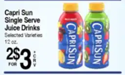 Superior Grocers Capri Sun Single Serve Juice Drinks offer