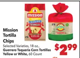 Vallarta Supermarkets Mission Tortilla Chips offer