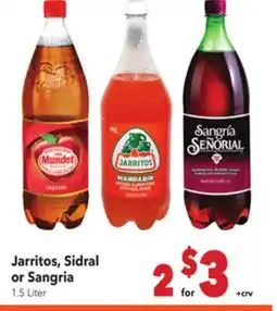 Vallarta Supermarkets Jarritos, Sidral or Sangria offer