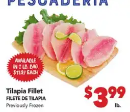 Vallarta Supermarkets Tilapia Fillet / FILETE DE TILAPIA offer