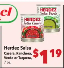 Vallarta Supermarkets Herdez Salsa offer