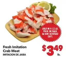 Vallarta Supermarkets Fresh Imitation Crab Meat / IMITACION DE JAIBA offer