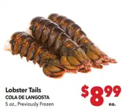 Vallarta Supermarkets Lobster Tails / COLA DE LANGOSTA offer