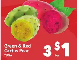 Vallarta Supermarkets Green & Red Cactus Pear / TUNA offer