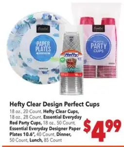 Vallarta Supermarkets Hefty Clear Design Perfect Cups offer