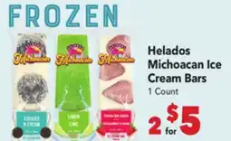 Vallarta Supermarkets Helados Michoacan Ice Cream Bars offer