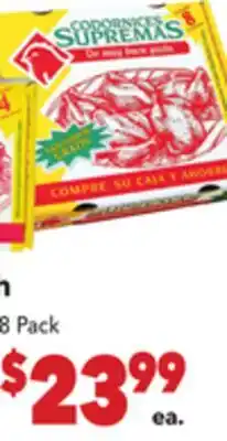 Vallarta Supermarkets Supremas Cornish offer