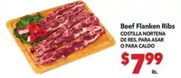 Vallarta Supermarkets Beef Flanken Ribs / COSTILLA NORTENA DE RES, PARA ASAR O PARA CALDO offer