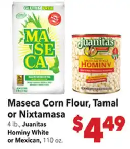 Vallarta Supermarkets Maseca Corn Flour, Tamal or Nixtamasa offer