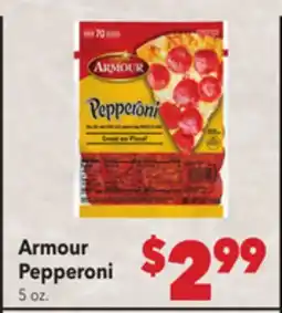 Vallarta Supermarkets Armour Pepperoni offer