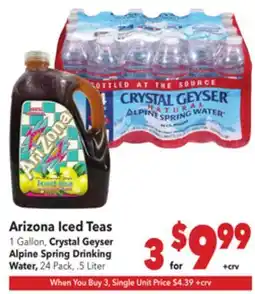 Vallarta Supermarkets Arizona Iced Teas offer