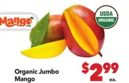 Vallarta Supermarkets Organic Jumbo Mango offer