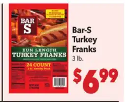 Vallarta Supermarkets Bar-S Turkey Franks offer