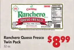 Vallarta Supermarkets Ranchero Queso Fresco Twin Pack offer