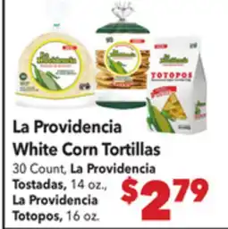Vallarta Supermarkets La Providencia White Corn Tortillas offer