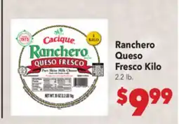Vallarta Supermarkets Ranchero Queso Fresco Kilo offer