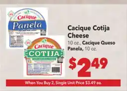 Vallarta Supermarkets Cacique Cotija Cheese offer
