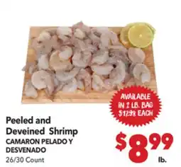 Vallarta Supermarkets Peeled and Deveined Shrimp offer