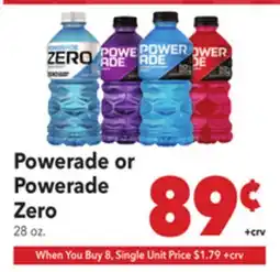 Vallarta Supermarkets Powerade or Powerade Zero offer