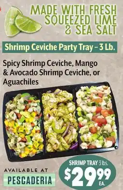 Vallarta Supermarkets Shrimp Ceviche Party Tray offer