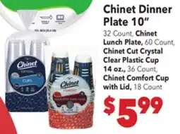 Vallarta Supermarkets Chinet Dinner Plate 10 offer