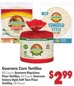 Vallarta Supermarkets Guerrero Corn Tortillas offer