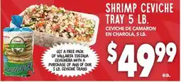 Vallarta Supermarkets SHRIMP CEVICHE TRAY 5 LB/CEVICHE DE CAMARÓN EN CHAROLA, 5 LB offer