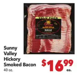 Vallarta Supermarkets Sunny Valley Hickory Smoked Bacon offer