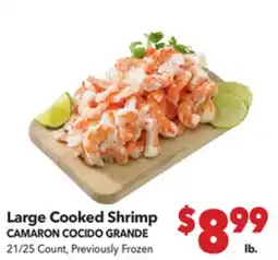 Vallarta Supermarkets Large Cooked Shrimp offer